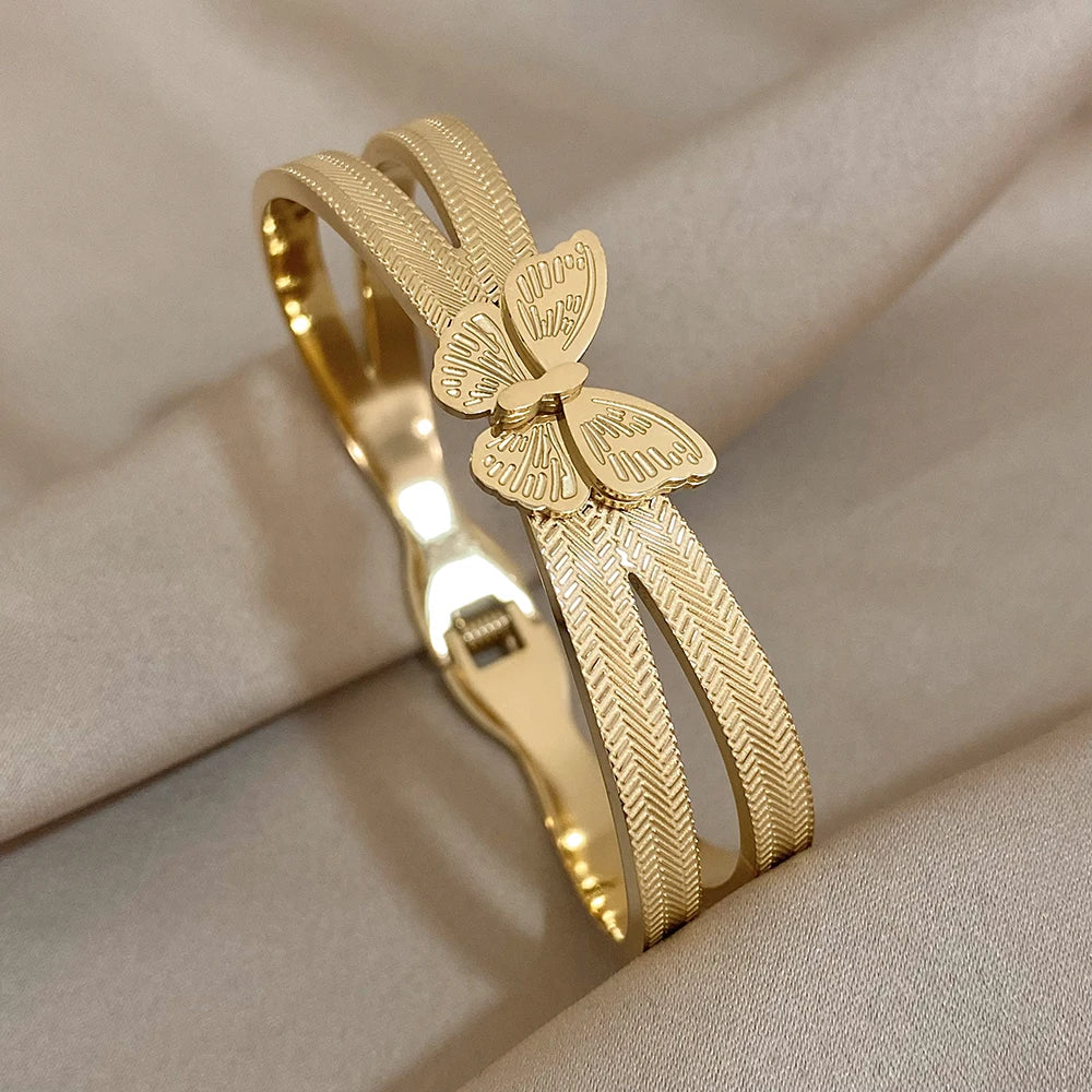 Jade Butterfly Bangle
