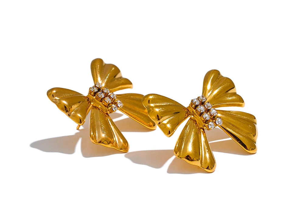 Bowtie Crystal Earrings