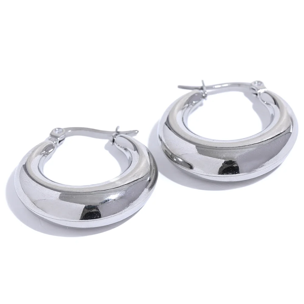 Silver Classic Hoop Earrings