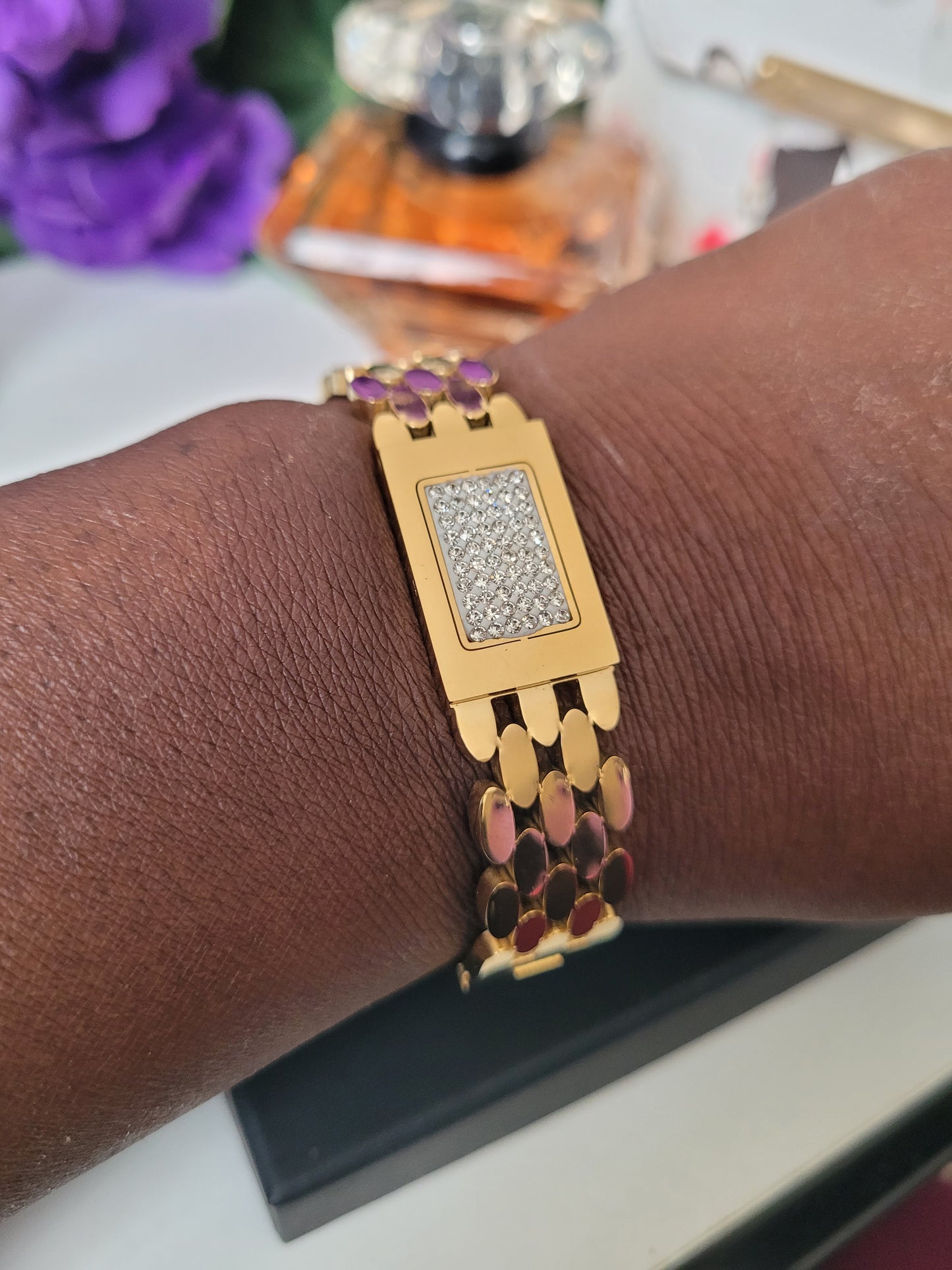 Rhinestone Belt Cuff