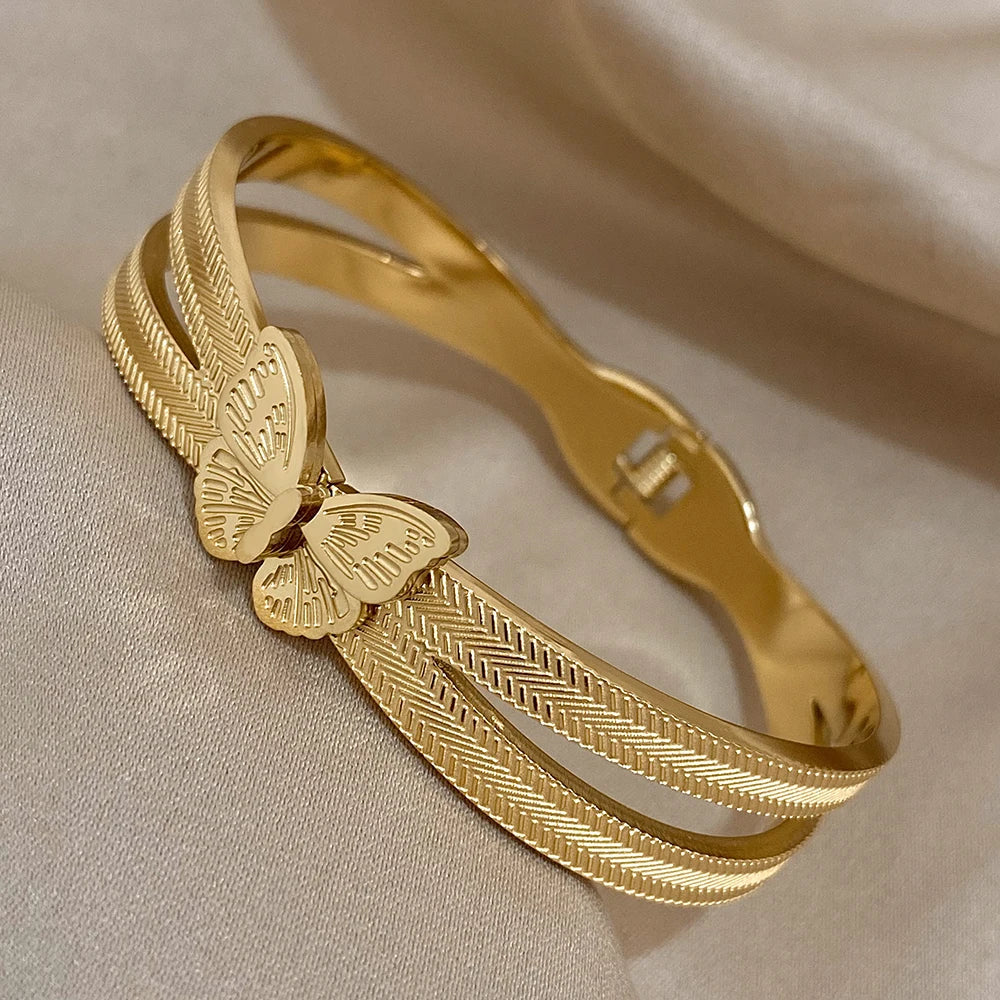 Jade Butterfly Bangle