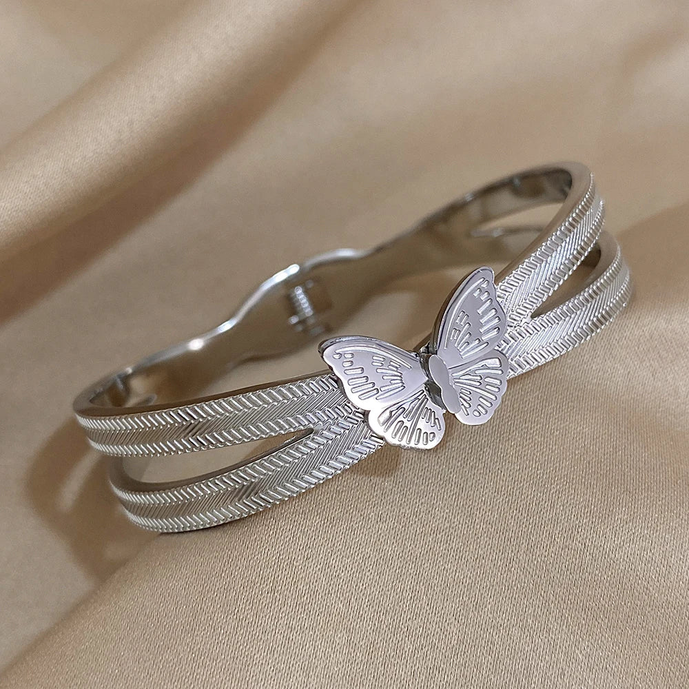Jade Butterfly Bangle