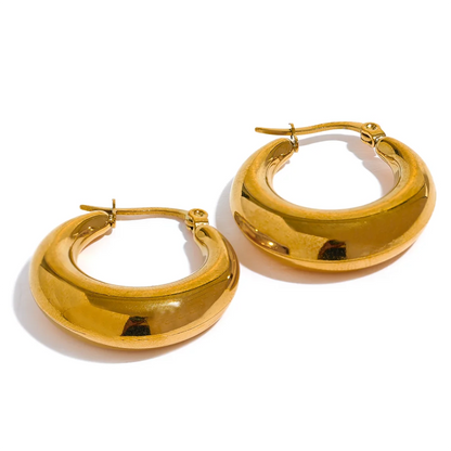 Gold Classic Hoop Earrings
