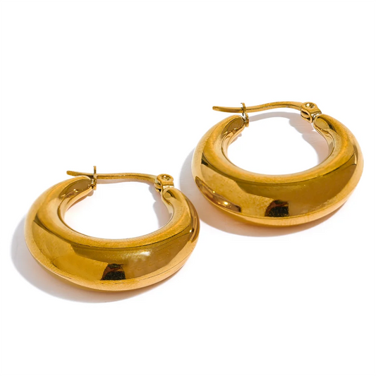 Gold Classic Hoop Earrings