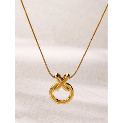 Gold XO Pendant
