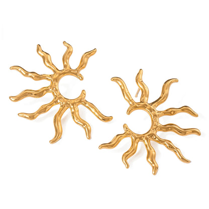 Golden Burst Earrings