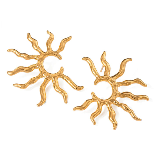 Golden Burst Earrings
