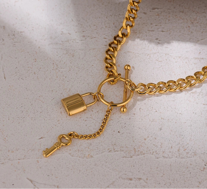 Gala Lock Pendant Necklace