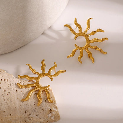 Golden Burst Earrings