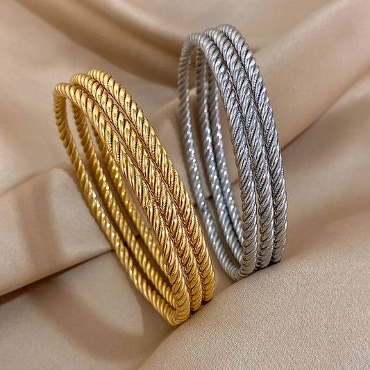 Twisted Rope Bangles