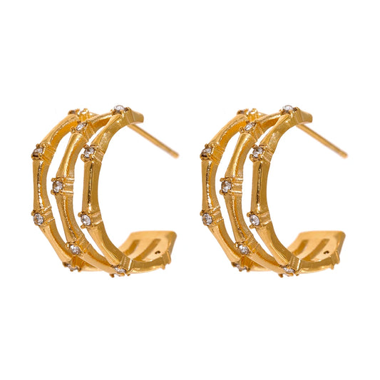 Clementine CZ Stud Earrings