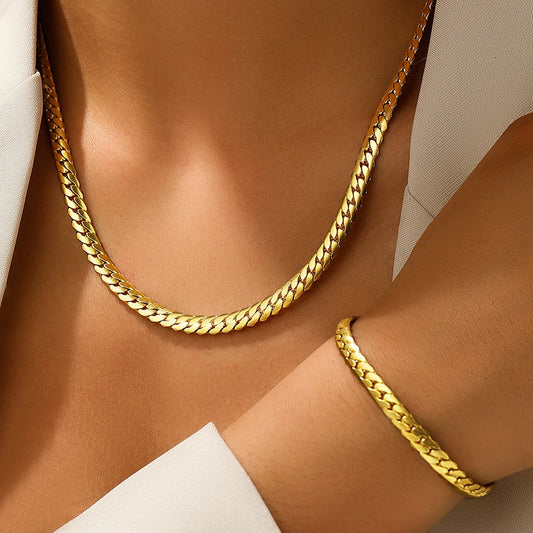 Cuban Chain Jewelry Set