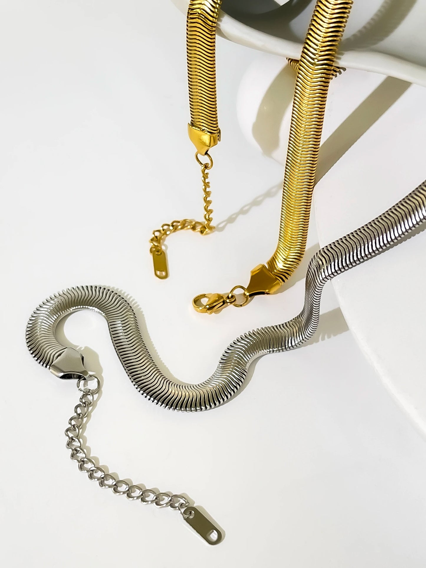 Chunky Herring Bone Necklace