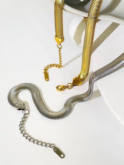 Chunky Herring Bone Necklace
