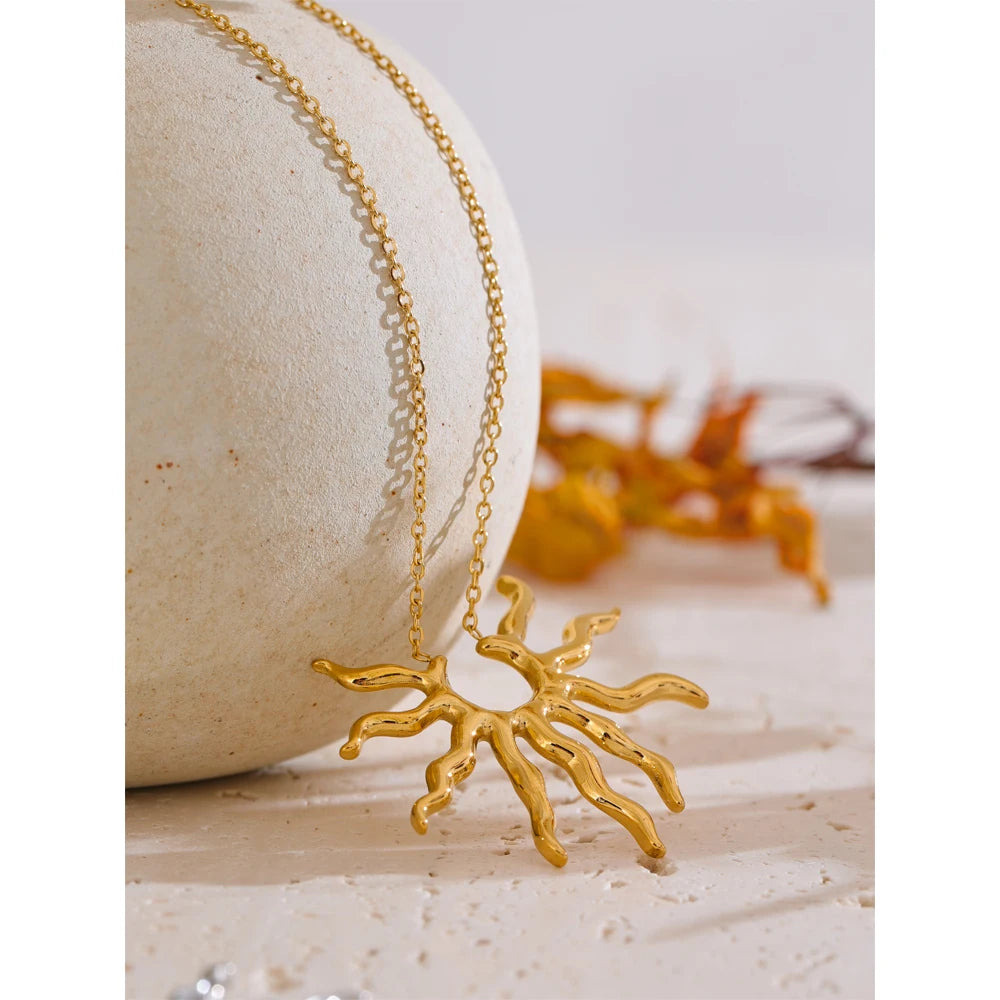 Golden Sunburst Necklace