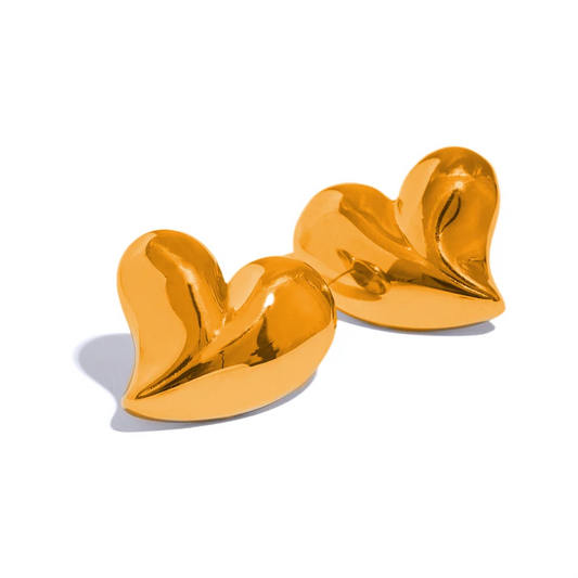 Samantha Chunky Heart Earrings