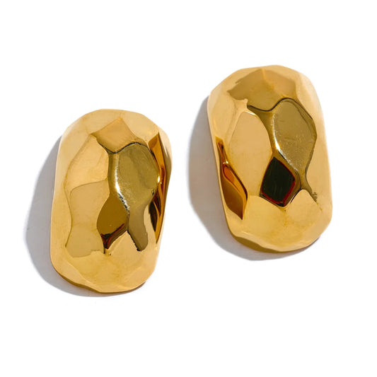 Sabrina Sculpted Gold Earrings