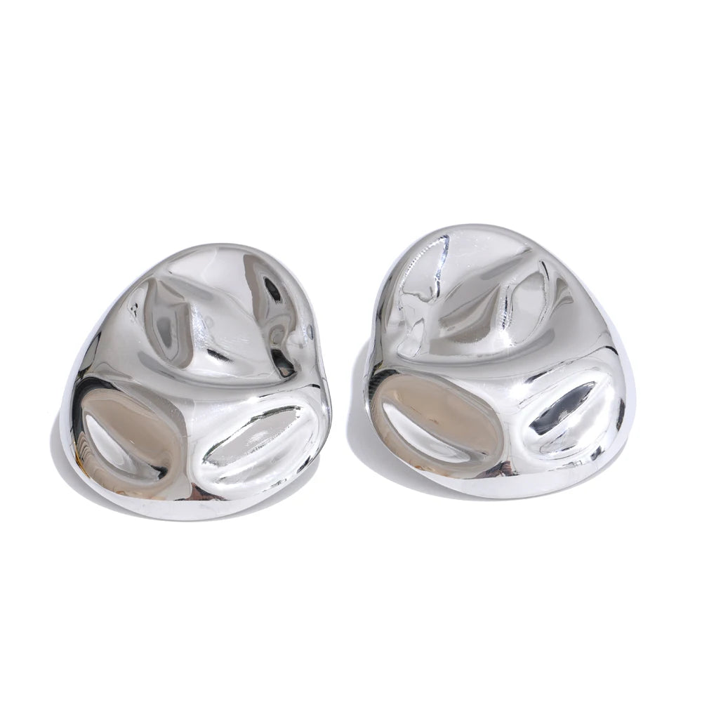 Sculpted PVD Gold-Plated Earrings