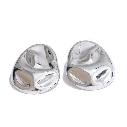 Sculpted PVD Gold-Plated Earrings