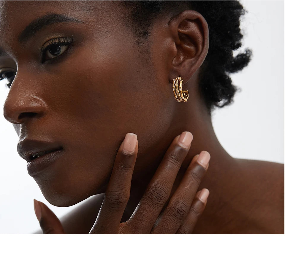 Clementine CZ Stud Earrings