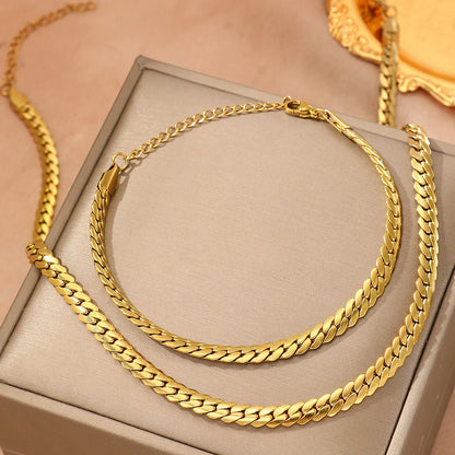 Cuban Chain Jewelry Set