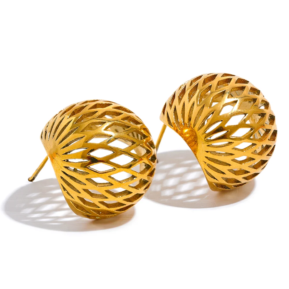 Lillian Hollow Earrings