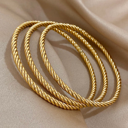 Twisted Rope Bangles