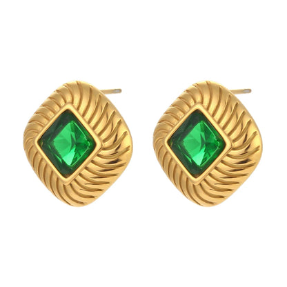 Mini Zircon Stone Stud Earrings