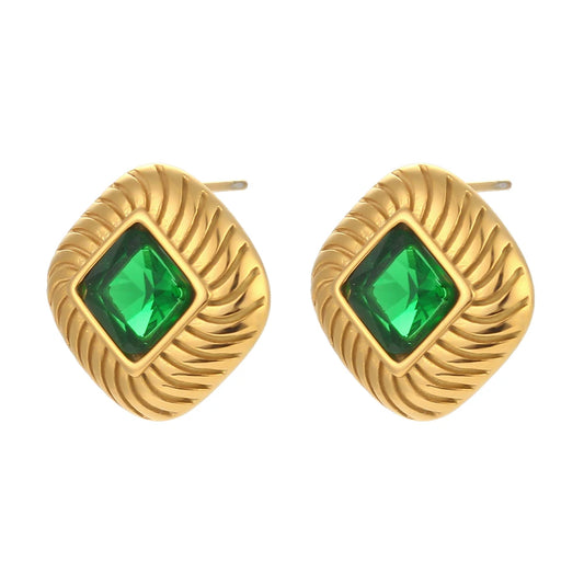 Mini Zircon Stone Stud Earrings