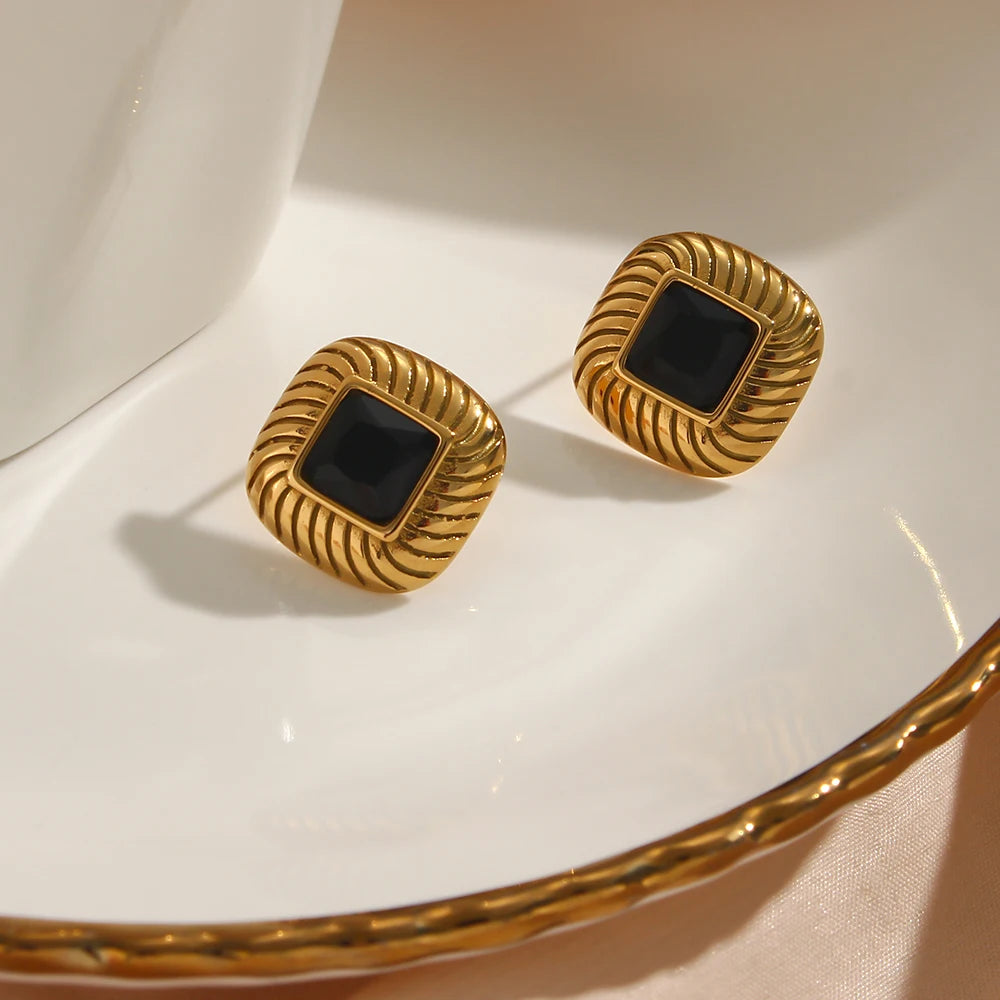 Mini Zircon Stone Stud Earrings