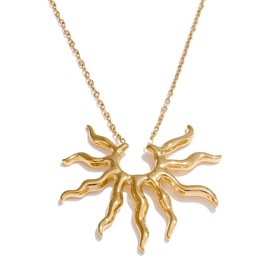 Golden Sunburst Necklace