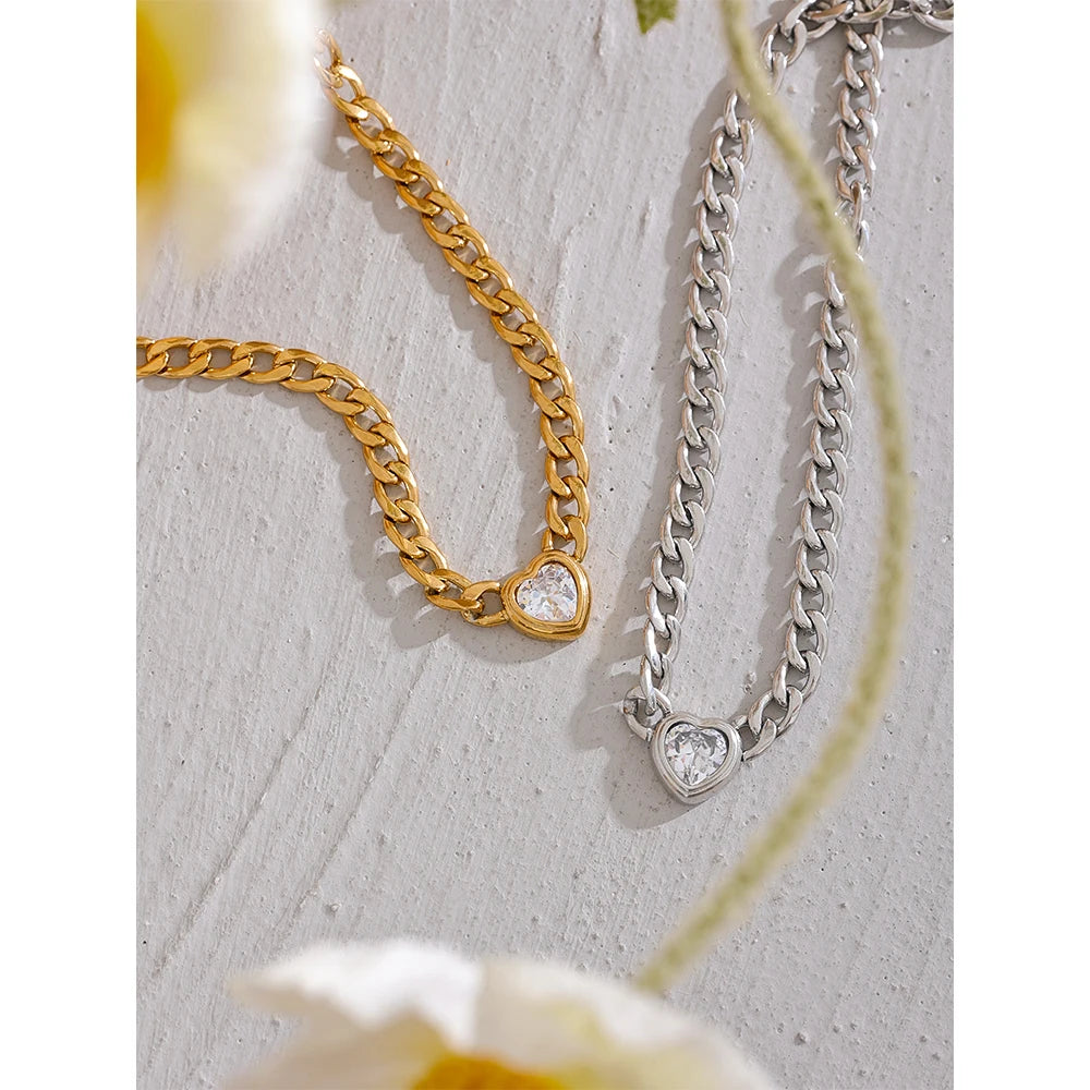 Jessica Heart Necklace