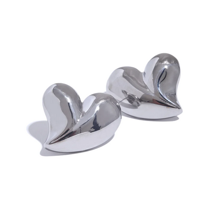 Samantha Chunky Heart Earrings