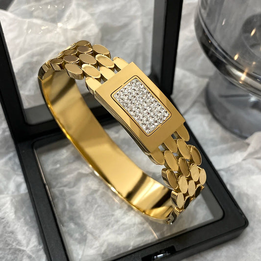 Rhinestone Belt Cuff