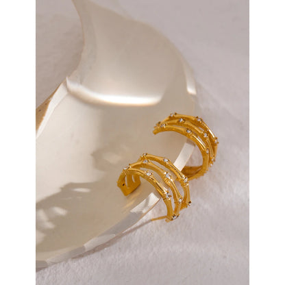 Clementine CZ Stud Earrings