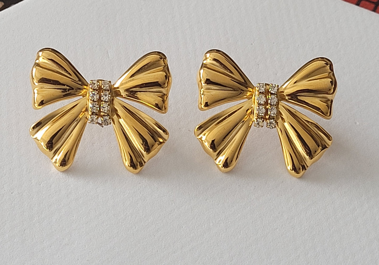 Bowtie Crystal Earrings