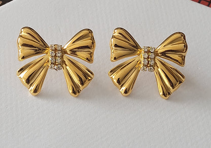 Bowtie Crystal Earrings
